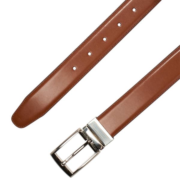 Mens Perry Ellis 32mm Reversible Amigo Leather Dress Belt - image 