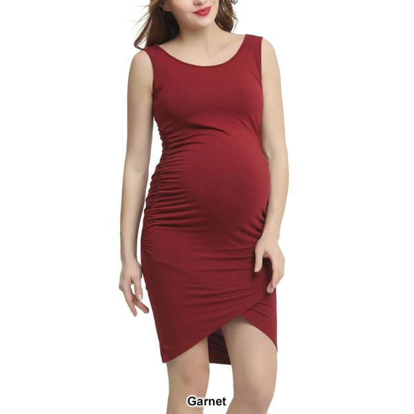 Womens Glow & Grow&#174; Tulip Hem Maternity Midi Dress