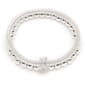 Nine West Boxed Silver-Tone 2 Row Stretch Bracelet - image 1