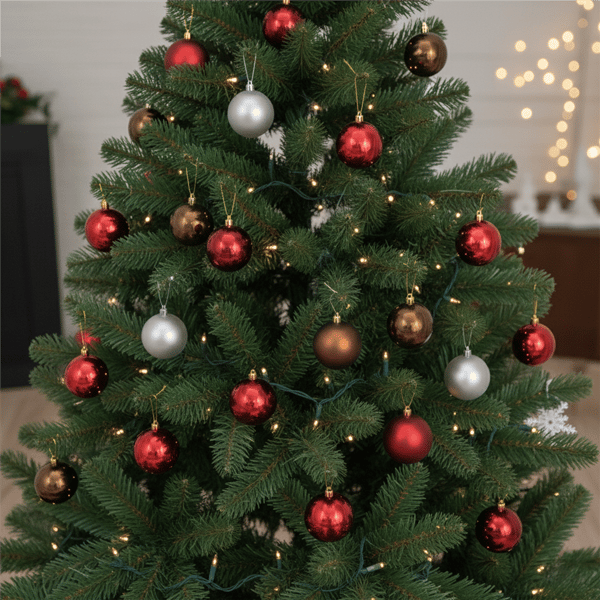 Northlight 32ct. Shatterproof 2-Finish Christmas Ball Ornaments