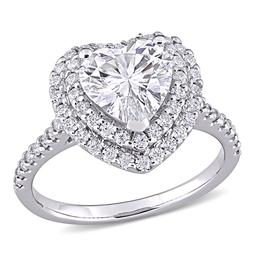 Gemstone Classics(tm) 10kt. White Gold 2 5/8ctw. Moissanite Ring