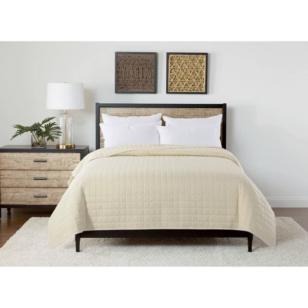 St. James Home Velvet Trim Down Alternative Blanket
