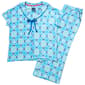 Womens MUK LUKS® Wave Runner Tile Tee & Capris Pajama Set - image 1