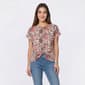 Petite Architect(R) Knot Front Splatter Abstract Tee - image 1