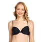 Juniors Cyn & Luca Solid Pearl Twist Front Push Up Swim Top - image 2