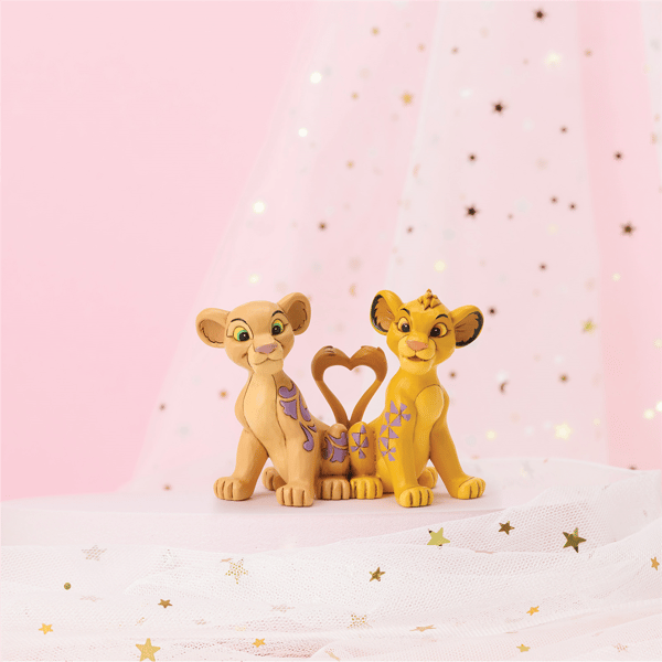 Jim Shore Disney Traditions Simba & Nala Heart Tails Figurine