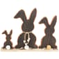 Northlight Seasonal Rabbit Trio Wooden Tree Bark Easter Decor - image 1
