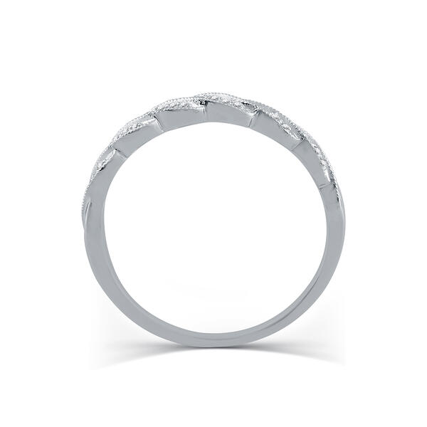 Endless Affection&#8482; 1/10ctw. Diamond Sterling Silver Braid Ring