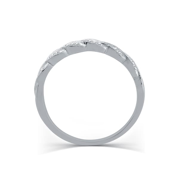 Endless Affection&#8482; 1/10ctw. Diamond Sterling Silver Braid Ring