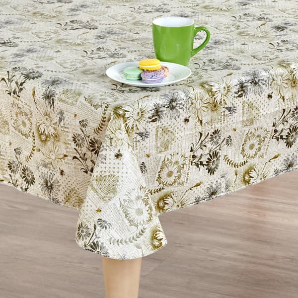 Willow & Hem Garden Almanac Print Vinyl Tablecloth - image 