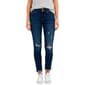 Womens Royalty Ripped Two Button Ankle Roll Cuff Jeans - image 1