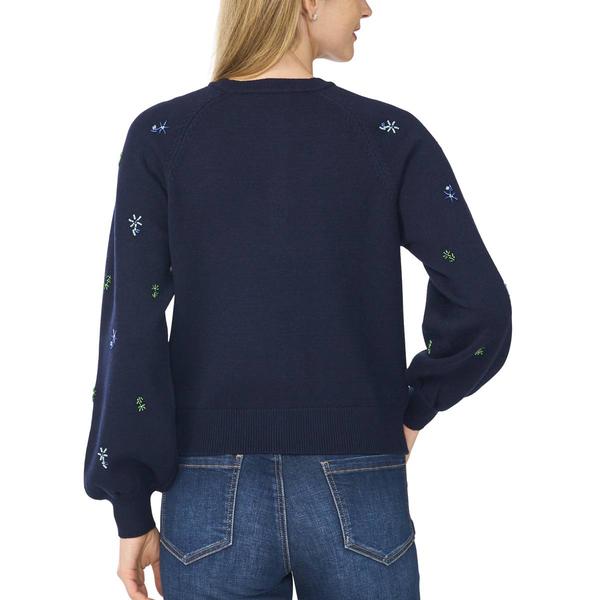 Womens Cece Long Sleeve Bead Detail Button Front Cardigan