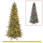 Puleo International 7.5ft. Pre-Lit Slim Linden Fir Christmas Tree - image 6