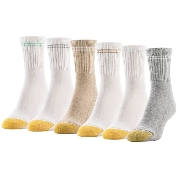 Womens Gold Toe 6Pk Half Cush Shrt Crew 21.00 - image 
