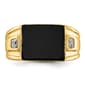 Mens Gentlemen’s Classics™ 14kt. Gold w/Rhodium Diamond Ring - image 4