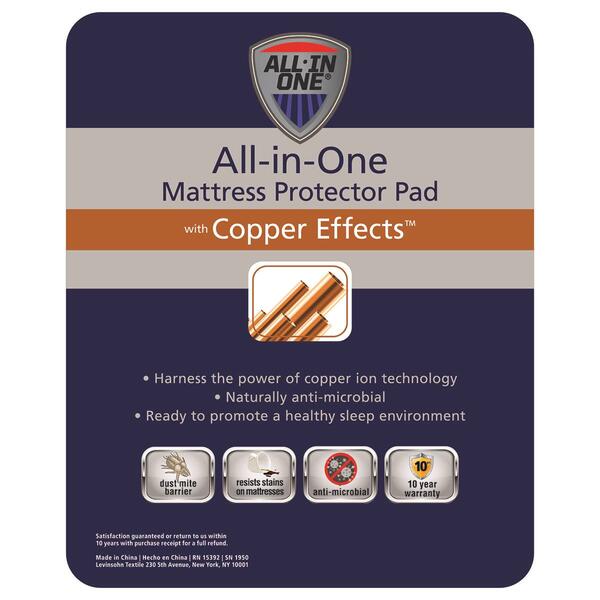 All-In-One Copper Effects™ Fitted Mattress Pad