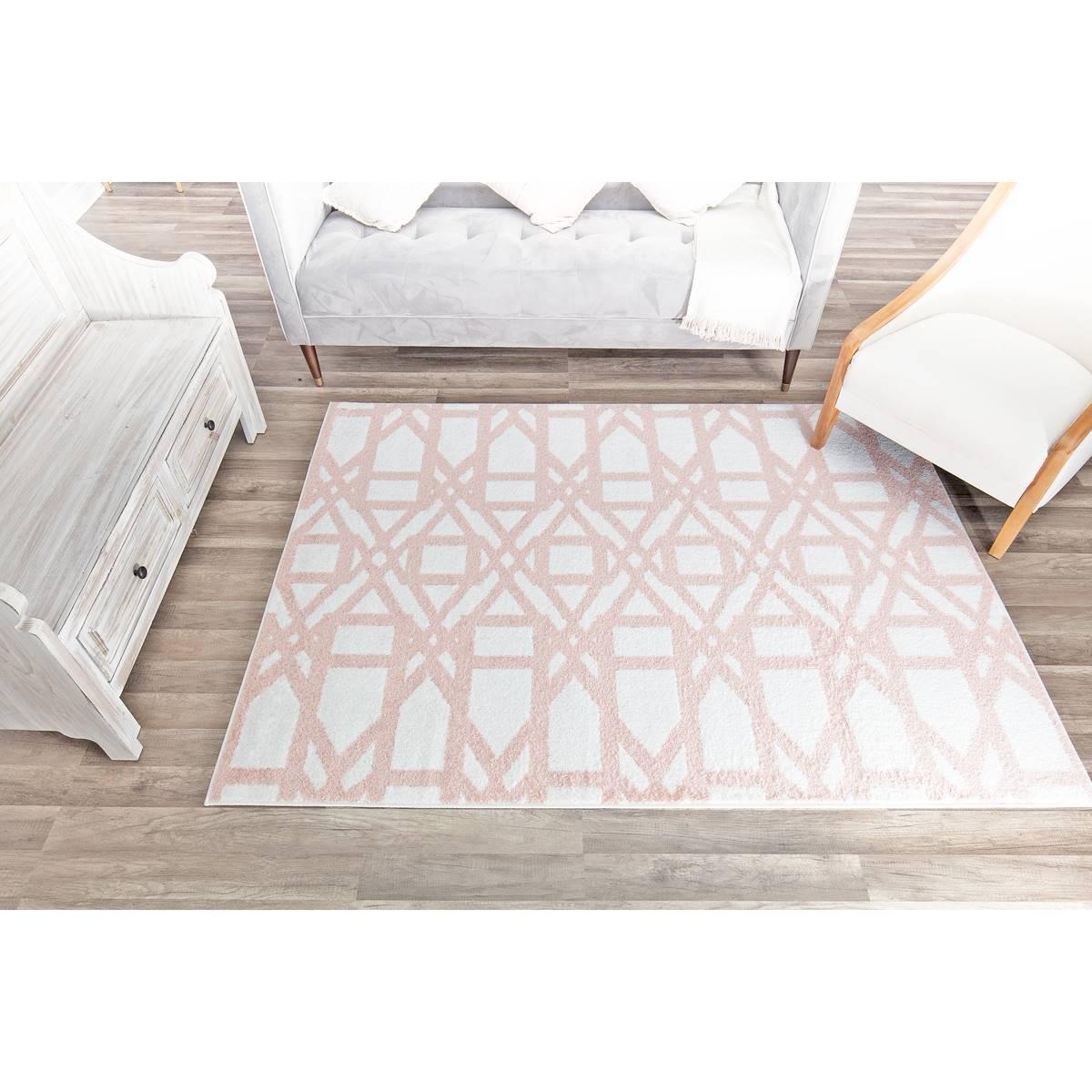 Rugs America™ Miko Spiced Milk Geometric Contemporary...