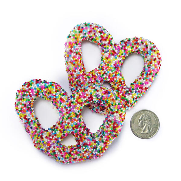 Ashers&#40;R&#41; Chocolate Co. Chocolate Pretzels with Jimmies 1lb. - image 
