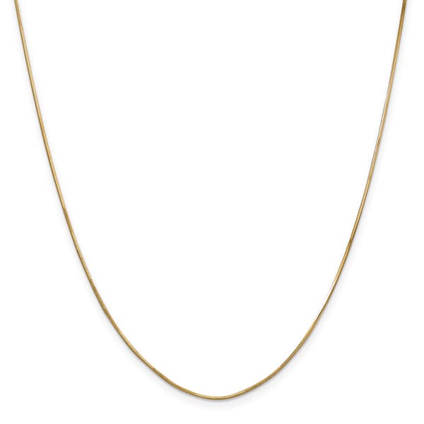 Unisex Gold Classics&#40;tm&#41; 1.00mm. 14k Gold Octagonal Snake Necklace - image 