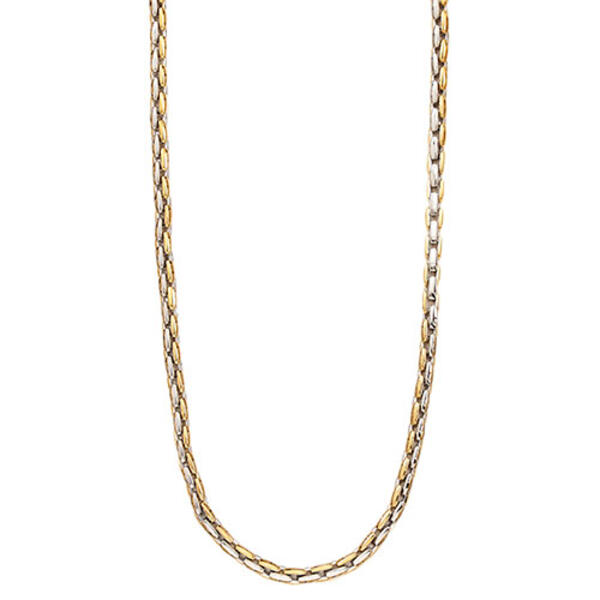 Mens Gentlemens Classics&#40;tm&#41; Link Chain Two-Tone Necklace - image 