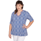 Plus Size Ruby Rd. Americana Chic Pacific Medallions Tee - image 3