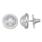 You''re Invited Silver-Tone Faux Pearl Stud Earrings - image 1