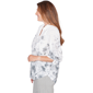 Womens Alfred Dunner Al Fresco Collared Watercolor Print Button - image 1