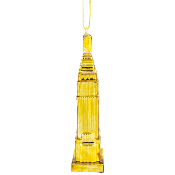 Northlight 5in. Gold Skyscraper Building Glass Christmas Ornament
