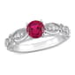 Gemstone Classics(tm) 10kt. Gold Lab Created Ruby & Sapphire Ring - image 1