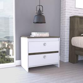 FM FURNITURE Moscow White Nightstand