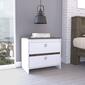 FM FURNITURE Moscow White Nightstand - image 2