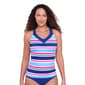Womens American Beach Sailor Stripe Ring Back Tankini - image 1