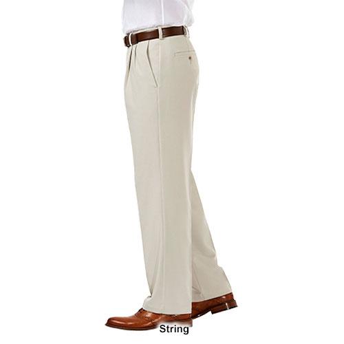 Mens Haggar® Cool 18® PRO Heather Classic Pleat Front Pants