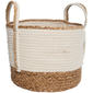 Prestige Patio Small Cream Cotton Rope & Seagrass Basket - image 1