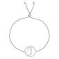 Accents by Gianni Argento Diamond Plated Initial J Adj. Bracelet - image 1