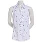 Womens Emily Daniels Sleeveless Print Knit to Fit Top - image 1