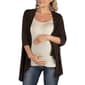 Plus Size 24/7 Comfort Apparel Elbow Sleeve Maternity Cardigan - image 1
