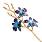 Lacquer Dipped Gold Trimmed Purple/Blue Orchid - image 1