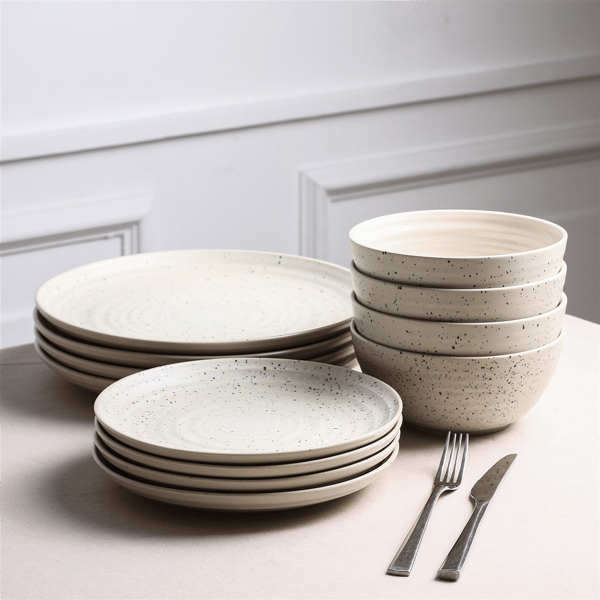 Stone Lain Dua 4pc. Stoneware Dinner Plate Set