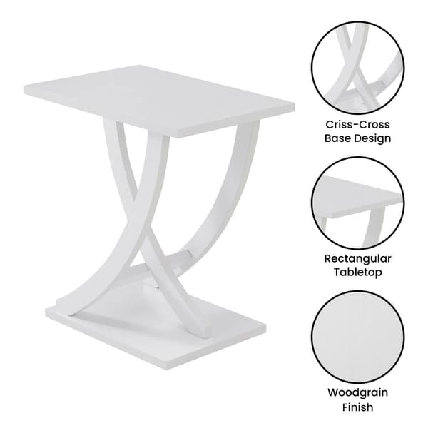 Convenience Concepts Newport Criss-Cross Chairside End Table
