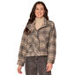 Womens Democracy Patch Pocket Plaid Jacket - image 1
