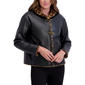 Womens Kensie Faux Leather Jacket With Leopard Faux Fur - image 2