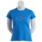 Womens Top Stitch by Morning Sun Lighthouse/Boats Crew Neck Tee - image 1