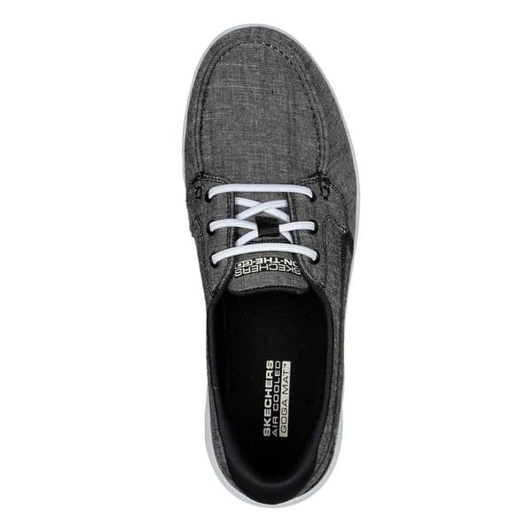 Womens Skechers On-The-Go-Flex Ashore Boat Shoes-Wide