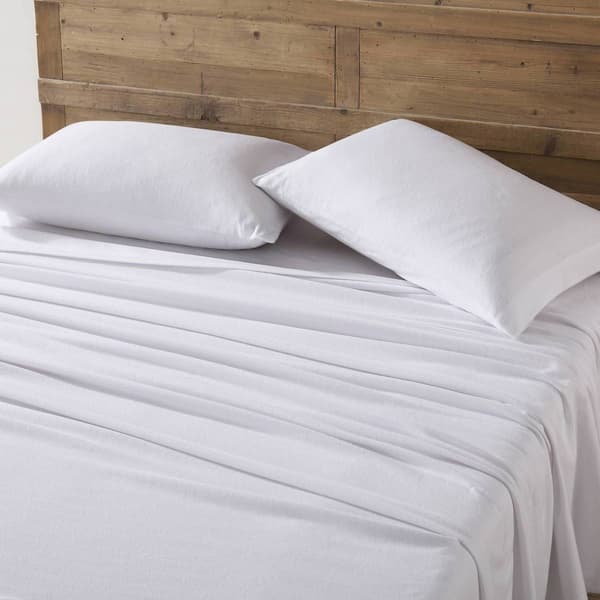Eddie Bauer Solid Cotton Flannel Sheet Set - image 