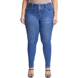 Plus Size Royalty 3 Button Basic 30in. Skinny Pants