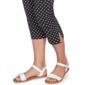 Womens Hearts of Palm In Black & White Polka Dot Capris - image 5