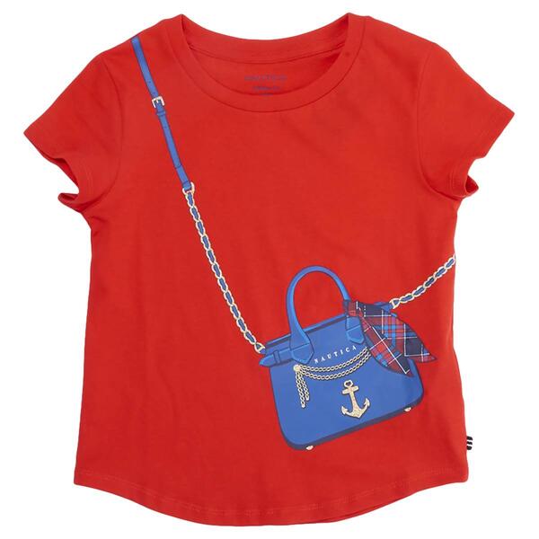 Girls (7-16) Nautica Short Sleeve Purse Tee - image 