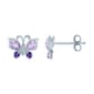 Gemstones Classics(tm) White Sapphire Butterfly Stud Earring - image 1