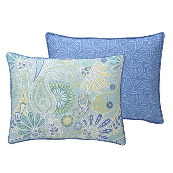 VCNY Home Harmony Reversible Paisley Quilt Set - Full/Queen